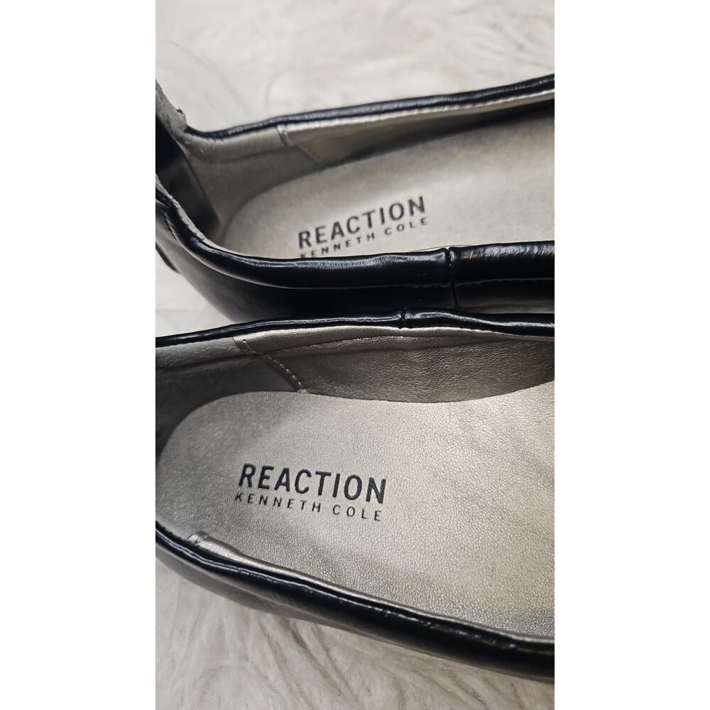 Kenneth Cole Reaction Girls Black Ballet Flats - Rhinestone Bow - Size 11 - Picture 6 of 6